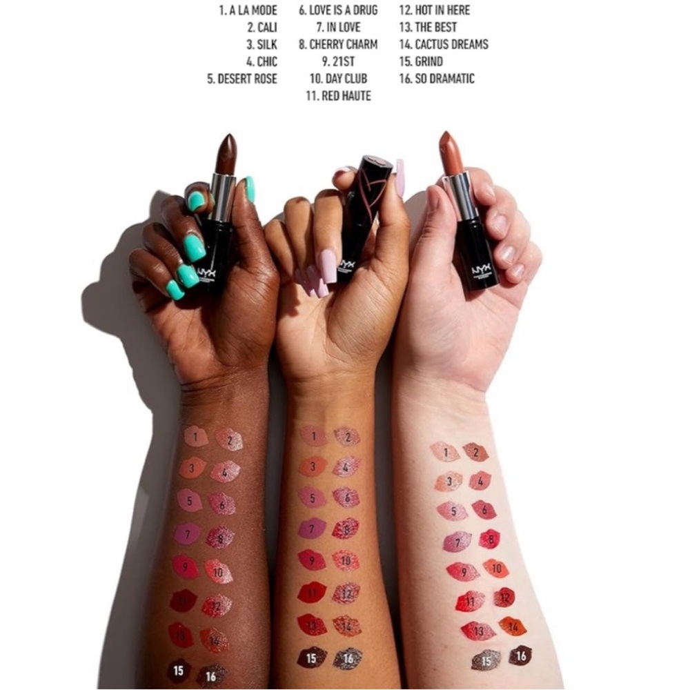 NYX Shea & Mango Butter Infused Ultra Saturated Hydrating Lipstick - Red Haute - Picture 4 of 6